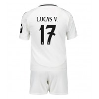 Real Madrid Lucas Vazquez #17 Replika babykläder Hemmaställ Barn 2024-25 Kortärmad (+ korta byxor)